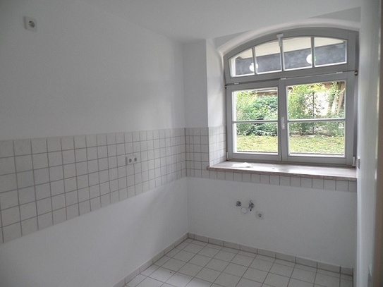 ebenerdige 2-Raum-Wohnung mit Terrasse
