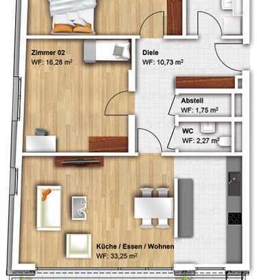 Helle, geräumige Drei-Zimmer-Wohnung mit EBK und Balkon in Offenburg am Kronenplatz