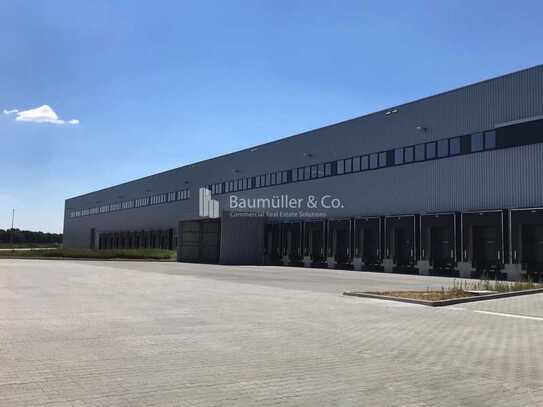 "BAUMÜLLER & CO." - ca. 30.000 m² Logistikfläche - ebenerdig/Rampe - Neubau an A14