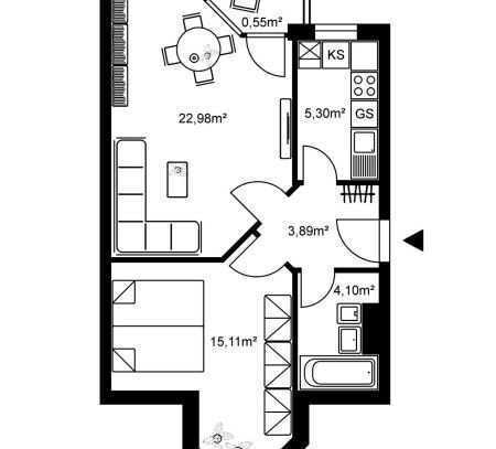 Gemütliche Wohnung mit Balkon sucht Mieter