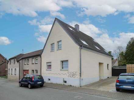 Einfamilienhaus mit Potenzial & Lagerhalle und Garage in zentrumsnaher Lage von Gerderath