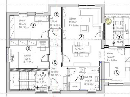 Wohneinheit 3 / 3-Raum Wohnung zu verkaufen