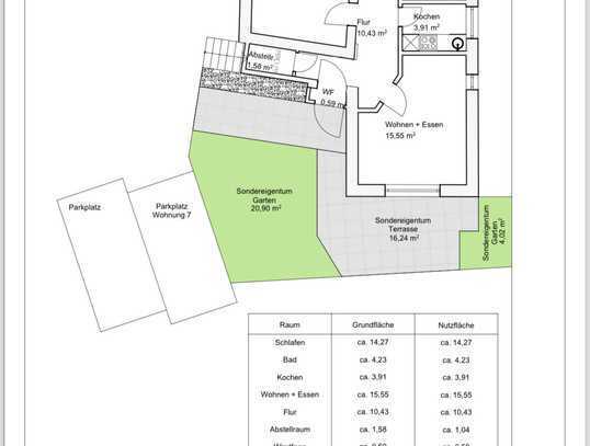 Geschmackvolle 2-Zimmer-Erdgeschosswohnung mit EBK in Bad Reichenhall