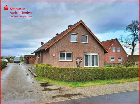 In Kanallage - 
Einfamilienhaus mit schönem Garten in Ostgroßefehn