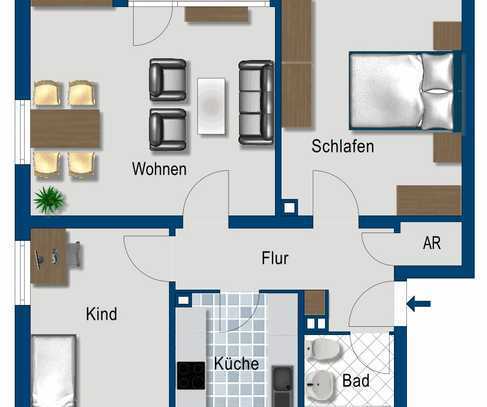 Wir sanieren Hier für Sie, Wohnung in ruhiger Lage!