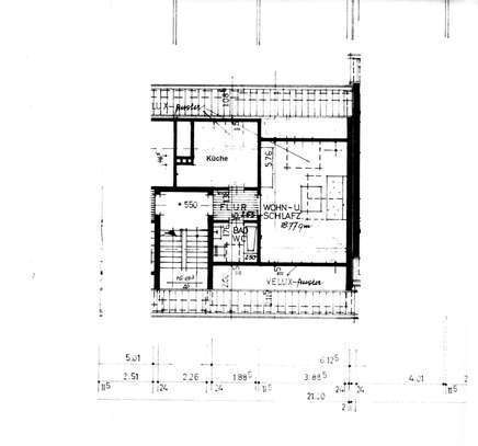 Komfort-DG-Whg. für Einzelperson, NR, Ratingen-Ost, ruhige Lage, EBK z. evtl. Übernahme v. Vormieter