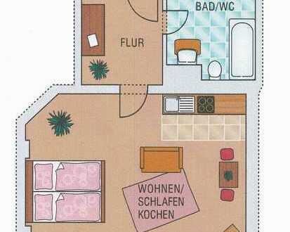 Kleine Dachgeschoss-Wohnung im Denkmalobjekt mit Aufzug