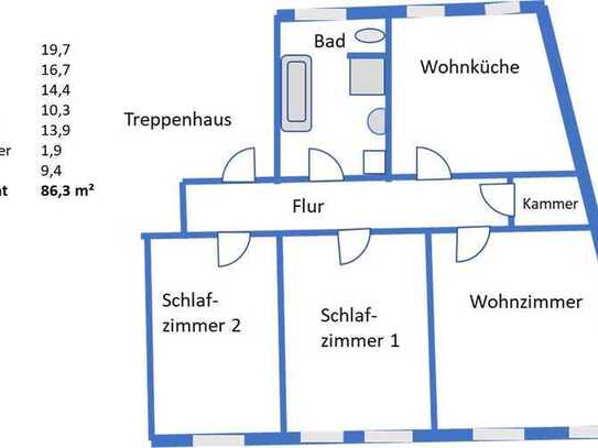 Attraktive 3-Zimmer-Wohnung in Raguhn-Jeßnitz