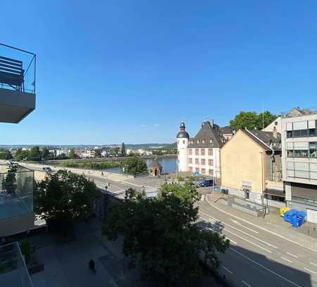 Ein-Zimmerwohnung mit EBK und Blick zur Balduinbrücke in Innenstadtnähe