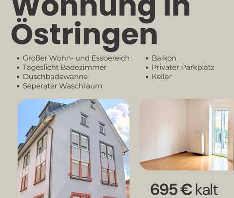 Freundliche 2,5-Zimmer-Wohnung mit Balkon und EBK in Östringen