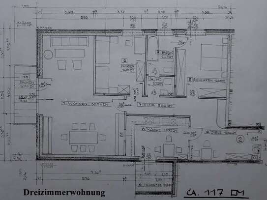 Traumhafte 3-Zimmer-Wohnung mit 2 Balkons