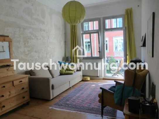 Tauschwohnung: Wunderschöne 2-Raum-Altbau-Wohnung mit 2 Balkonen