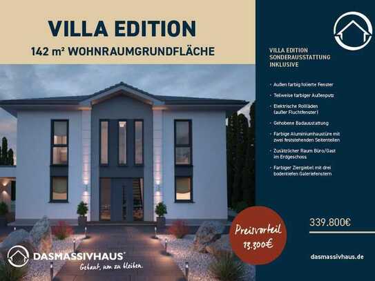 Eine wunderbare Traumhausvilla -von DAS MASSIVHAUS -mit modernstem Komfort inklusive Grundstück