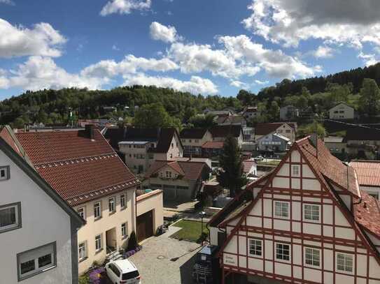 Geräumige 3,5-Zimmer-Wohnung mit moderner Wohnküche, Fernblick und Gemeinschaftsgarten