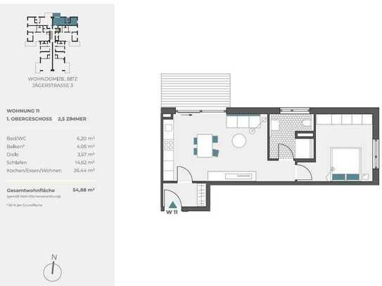 Optimale 54 m² zur Kapitalanlage oder Eigennutzung