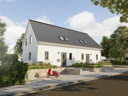 Das ausbaufähige und flexible Doppelhaus massiv gebaut von Town & Country in Baunatal