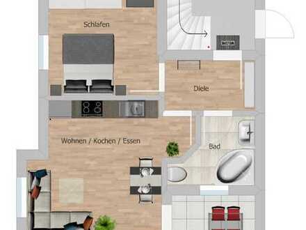 2-Zimmer-Dachgeschosswohnung mit Balkon