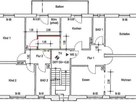 5,5-Zimmer-Wohnung mit Balkon in Bochum Querenburg