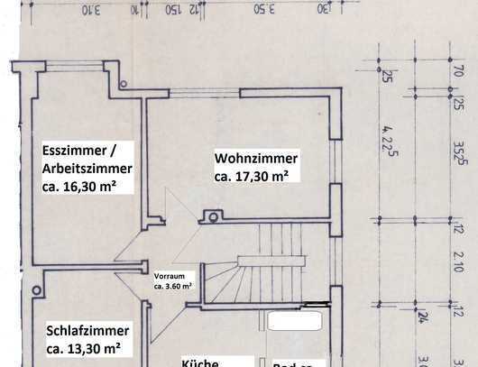 schöne, helle 3 ZBK im 1.OG, renoviert, ideal für ZK oder Josefinum