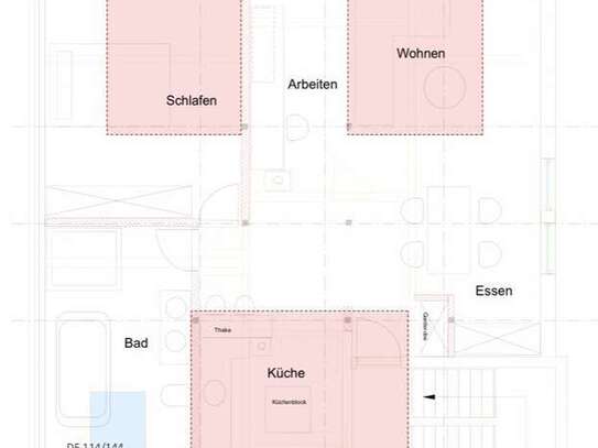 Erstbezug nach Sanierung: freundliche 3-Zimmer-Wohnung mit Einbauküche in Stutensee-Spöck