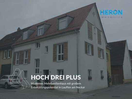 HOCH DREI PLUS - Modernes Mehrfamilienhaus mit großem Entwicklungspotential in Lauffen am Neckar