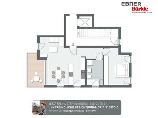 2-Zimmer-Wohnung im Obergeschoss | 6D.4