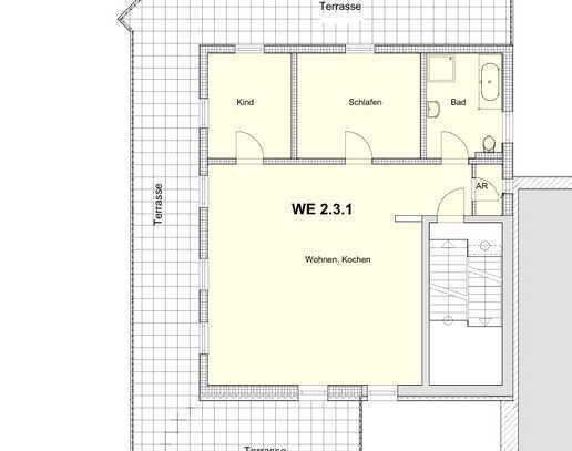 Erstbezug nach Sanierung: Gehobene 3-Raum-Penthouse-Wohnung mit Terasse