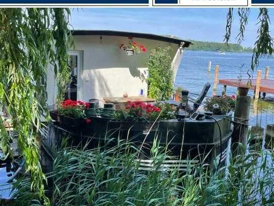 Außergewöhnlich - Hausboot mit festem Liegeplatz