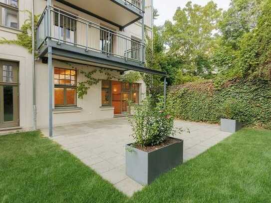 Apartment mit Terrasse und Garten im Graphischen Viertel