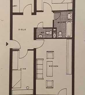 Gepflegte 3-Zimmer-Wohnung mit Balkon und EBK in Bergisch Gladbach
