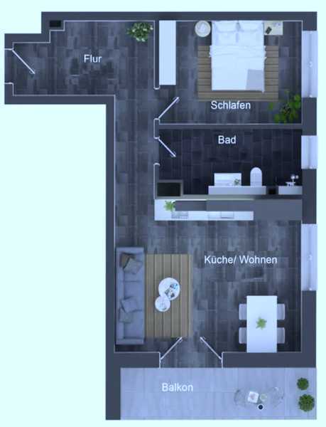                                                               3 Zimmer Wohnung mit Balkon in N&uuml;rnberg-M&ouml;geldorf                                                       in Mögeldorf (Nürnberg)