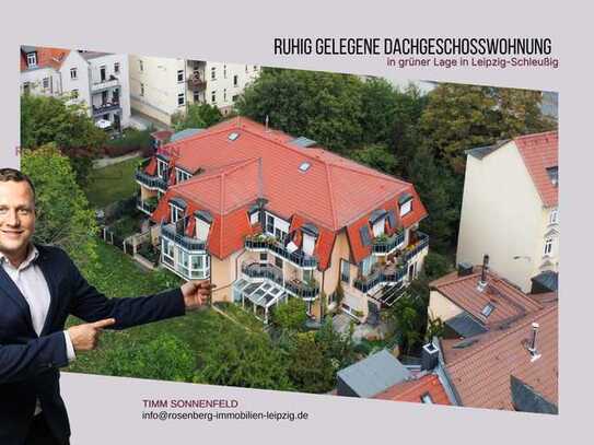 Idyllische Lage - Möblierte 2-Zimmer- Dachgeschosswohnung mit Balkon und TG-Stellplatz