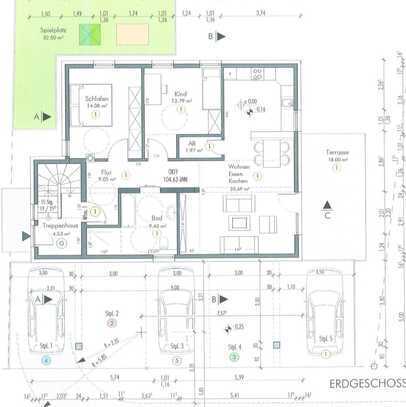 Barrierefreie 3-Zimmer-EG-Wohnung mit Garten & Einbauküche