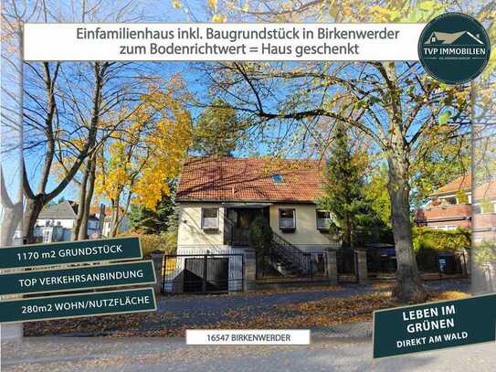 🏡 Einfamilienhaus inkl. extra Baugrundstück in Birkenwerder zum Bodenrichtwert = Haus geschenkt