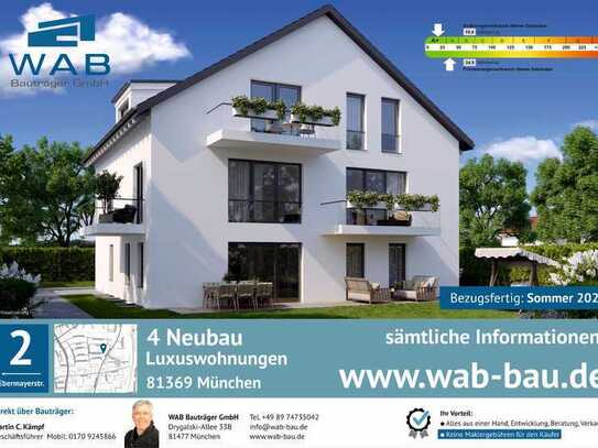 4-Zimmer Neubau Luxuswohnung (1), mit 2 Terrassen, Garten und Haushaltsraum