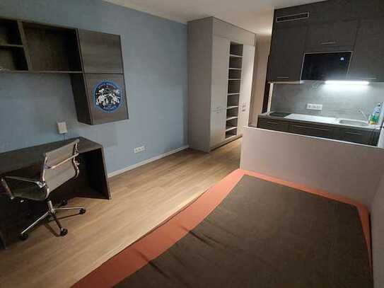 1-Room Apartment in Altona, dormitory, bathroom, and kitchenette