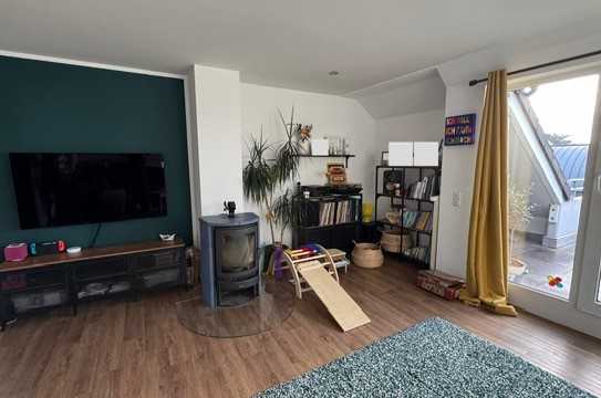 3 Zimmer - Maisonettewohnung mit großem Balkon und Kamin