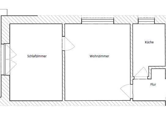 2-Zimmer-Wohnung mit Süd-Ost-Balkon 12m²