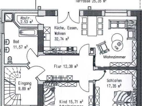 Ansprechende 4-Zimmer-Wohnung mit gehobener Innenausstattung mit Balkon in Mandelbachtal