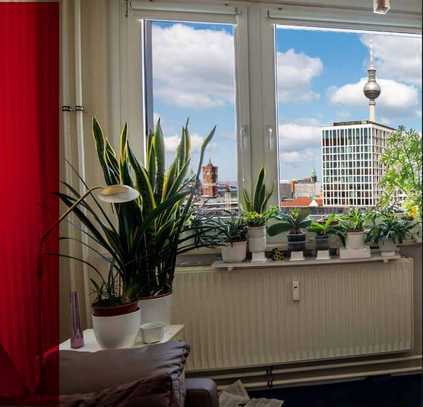 Charmante Stadtwohnung am Alexanderplatz mit herrlichem Fernsehturmblick, vermietet.