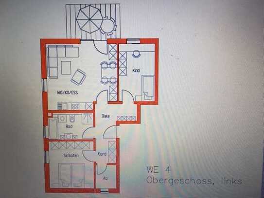 Im Zentrum von BUL helle gehoben ausg. Wohnung mit 3 Zimmern sowie großer Balkon und mod. Küche