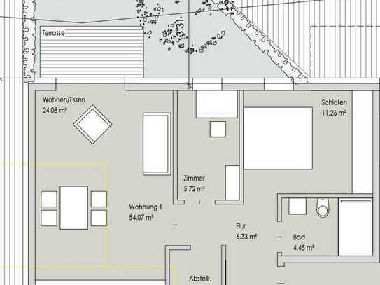 Attraktive 3-Zimmer-Erdgeschosswohnung mit Terrasse