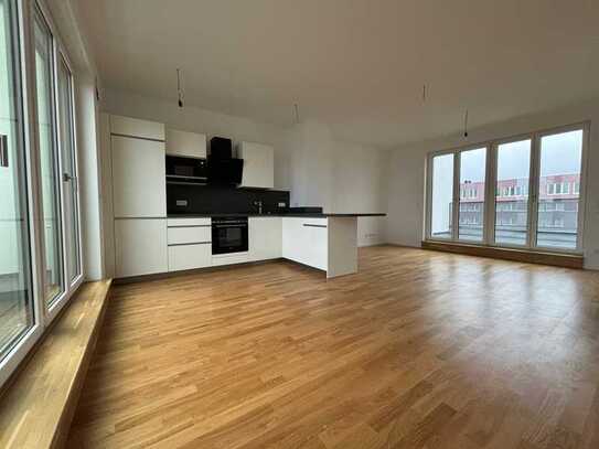 Neubau-Penthouse mit EBK, Weitblick und Traumterrasse