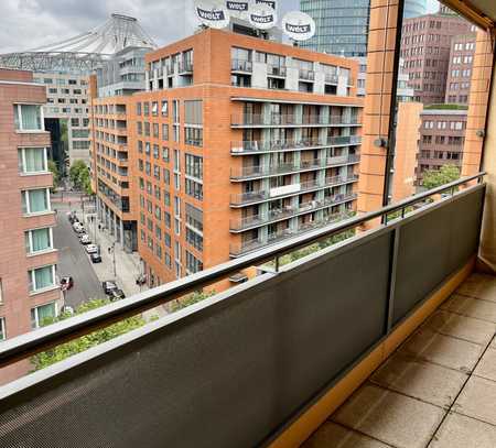 Zentrale 2-Zimmer-Wohnung mit Balkon und EBK am Potsdammer Platz