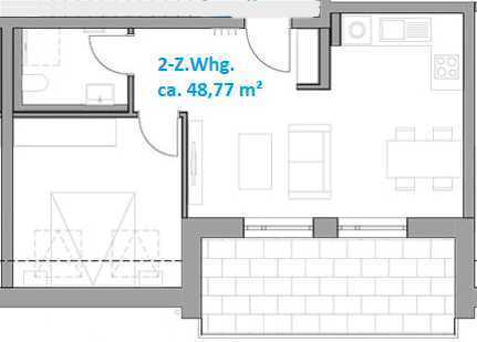 Erstbezug mit Balkon und EBK: Stilvolle 2-Zimmer-Wohnung in Ulm