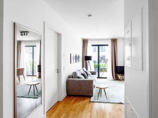 Möblierte 2 Zimmer Luxus Erdgeschosswohnung mit großer Terrasse in Berlin-Wilmersdorf