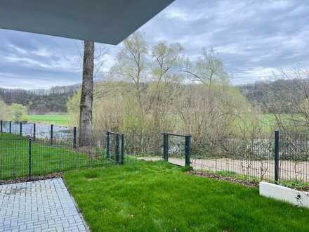 Einmalige Neubau Souterrain-Wohnung mit Siegblick in Hennef-Weldergoven -Erstbezug-