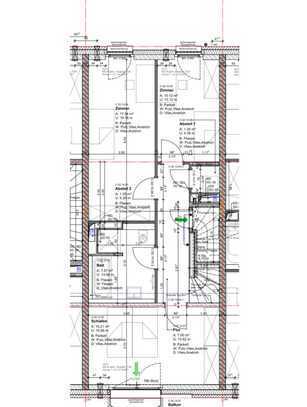 Stilvolle 4-Zimmer-Maisonette-Wohnung mit Einbauküche und zwei Balkon in Bremen