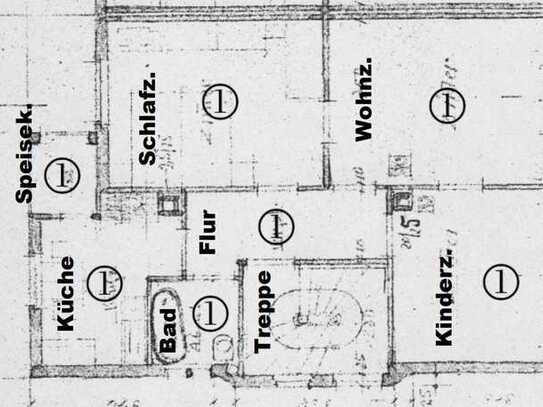 3-Raum-Hochparterre-Wohnung mit Balkon und EBK für Wohngemeinschaft möbliert