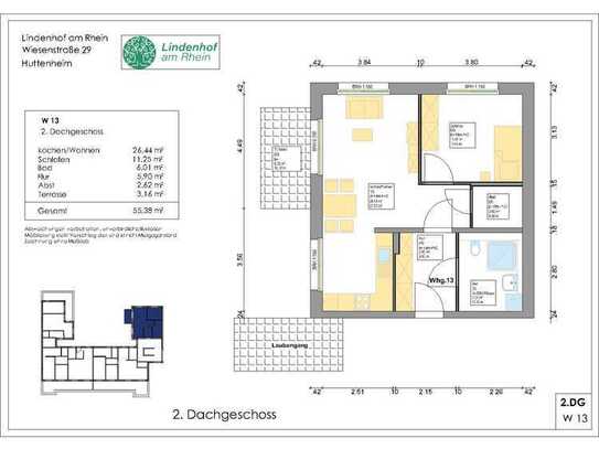 13 - perfekt geschnittene 2-Zimmerwohnung